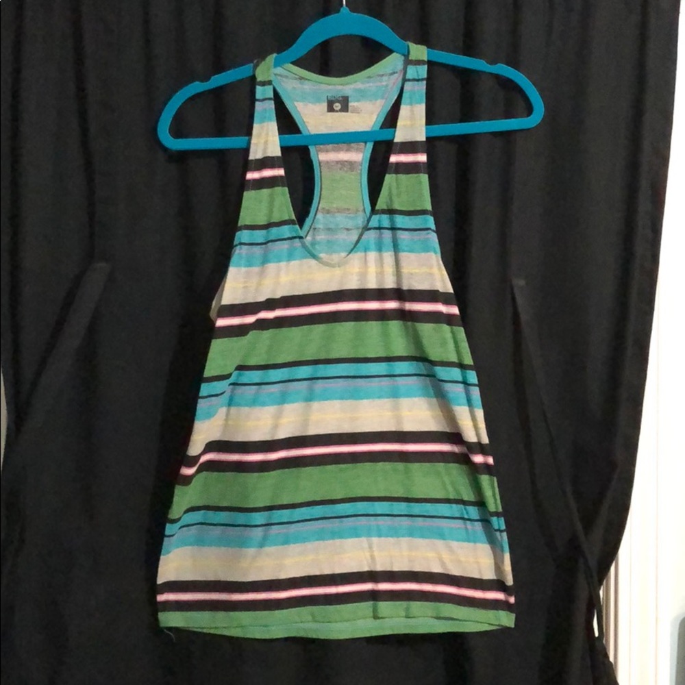 Women's VNeck Striped Tank Top